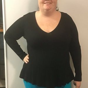 Lane Bryant peplum sweater